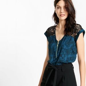 Express lace back shirt.